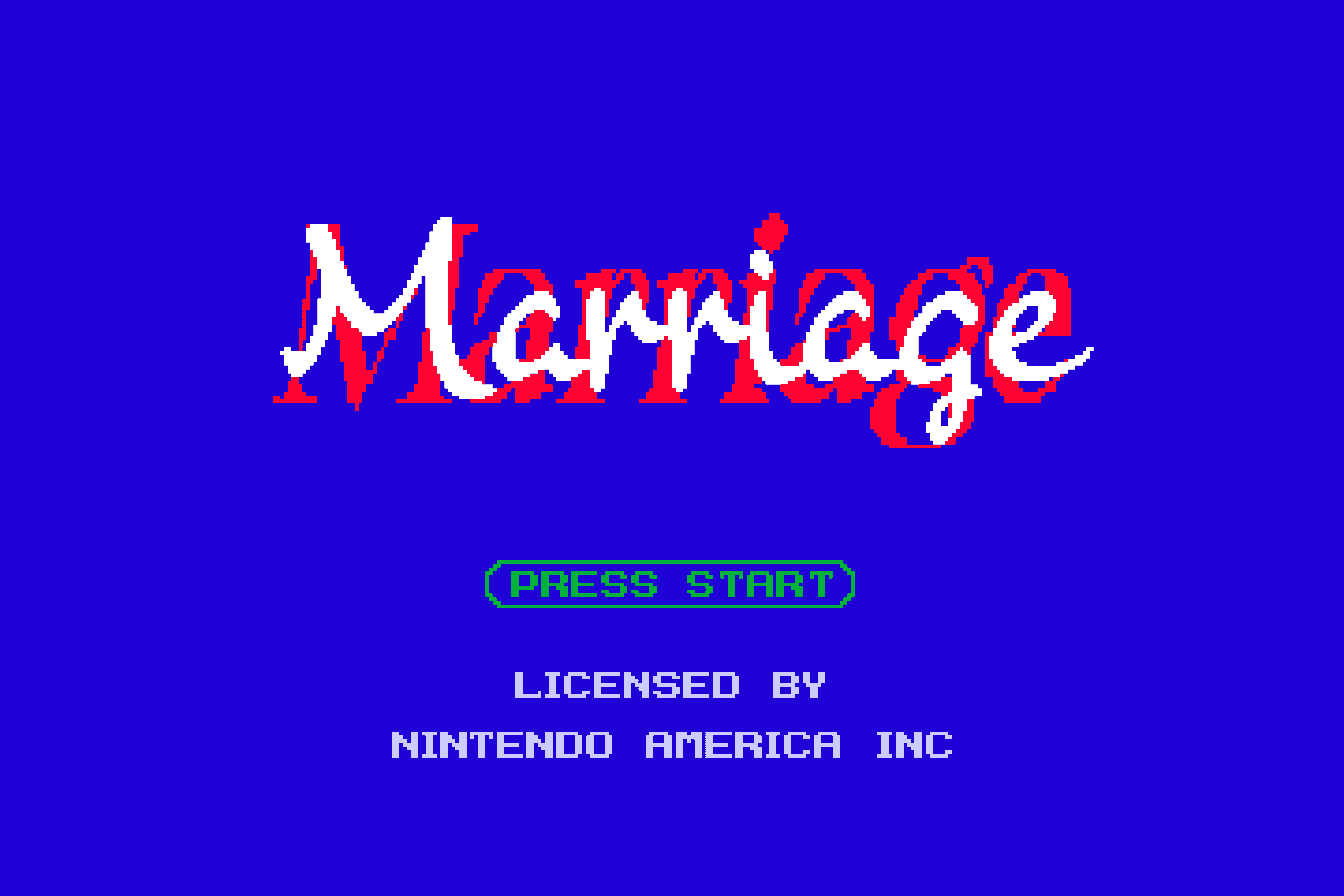 MARRIAGE — X9